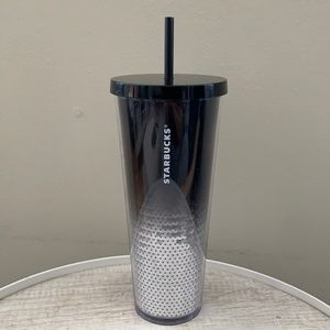 Starbucks ‘18 Holiday Black-Silver Sequins Tumbler